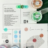 Dots Washi Tape Petals: 8 Designs - MyPaperPandaShop