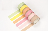 Pastel Washi Tapes: Set of 6 or 12 - MyPaperPandaShop
