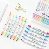 Double Sided 'Mildliner' Japanese Style Highlighters: Set of 12 - MyPaperPandaShop